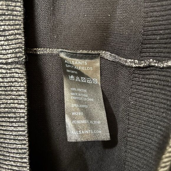 AllSaints Metallic Rib Sweater Womens 6 Multicolor Epea Jumper Pullover - Picture 8 of 9